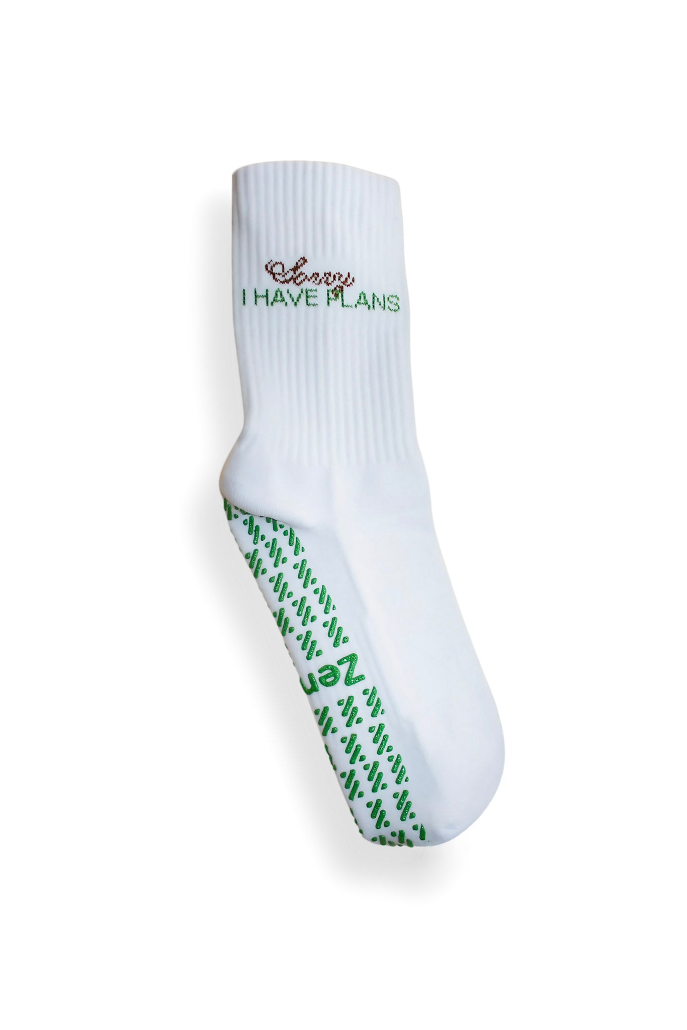 Sorry I Have Plans/Matcha Grip Socks